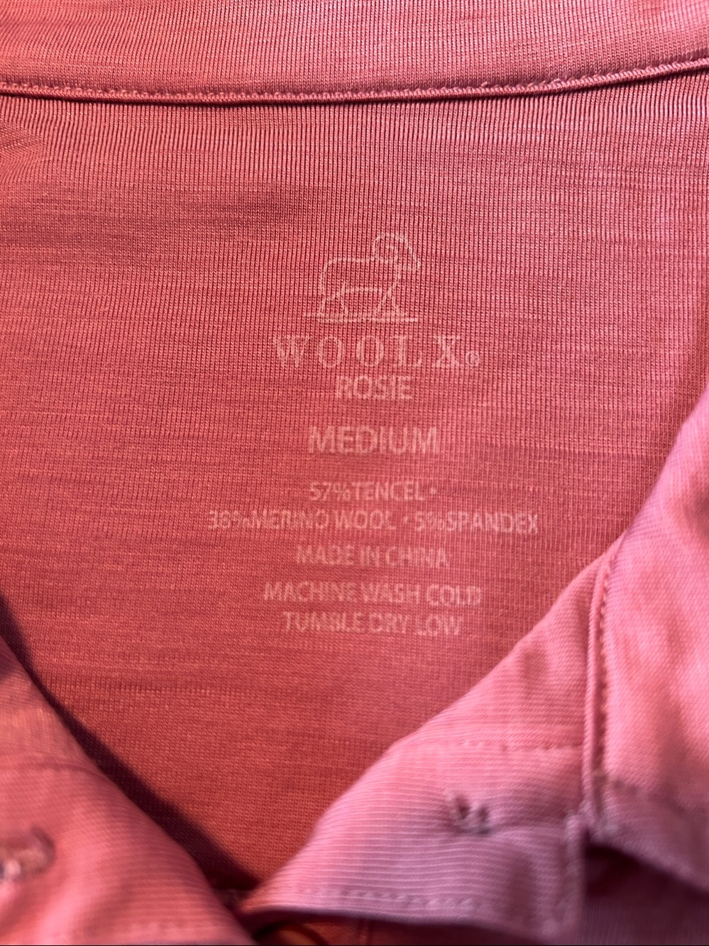 NWOT WoolX sleeveless top w collar and 3 buttons - Picture 2 of 10